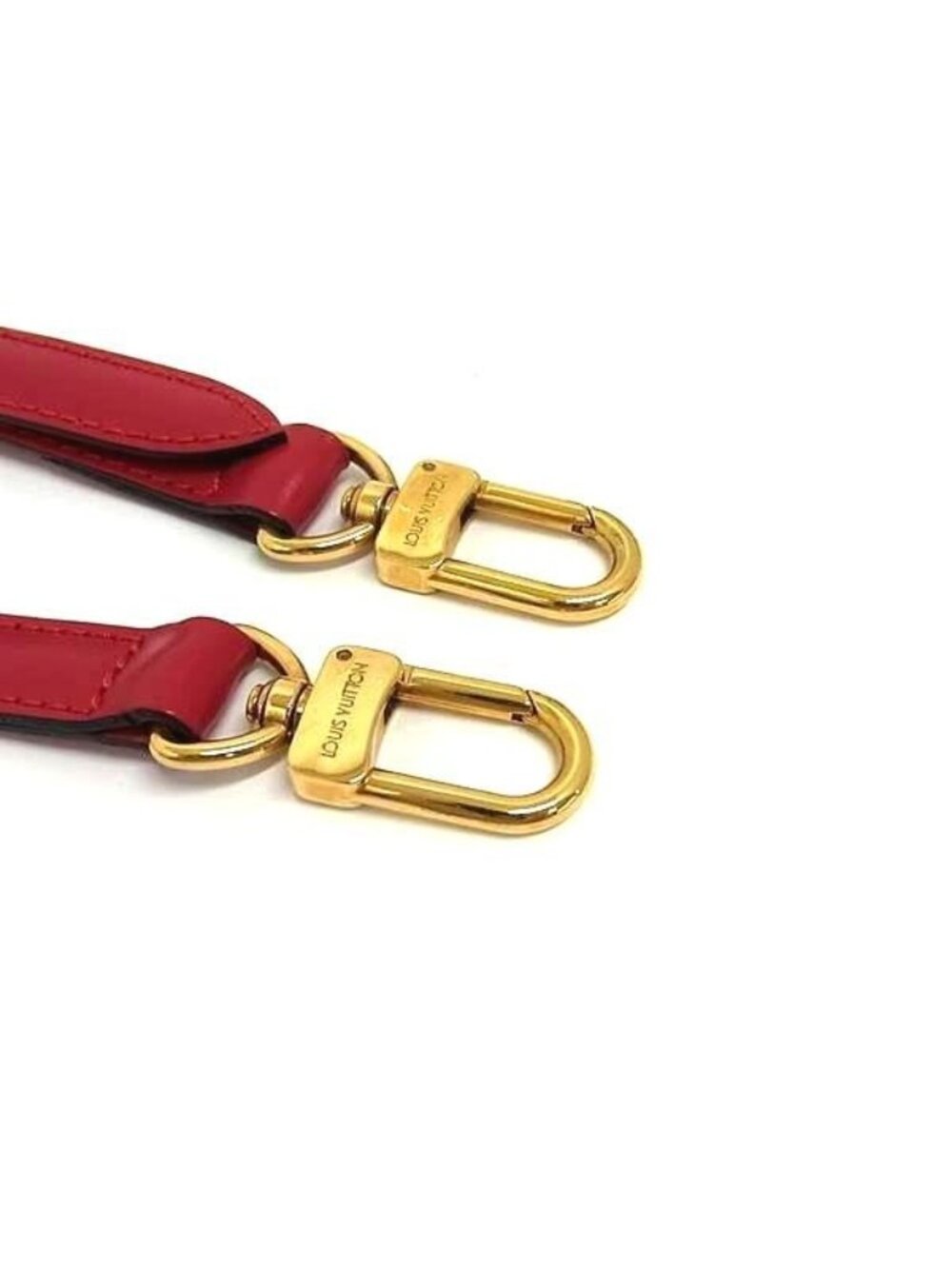 Louis Vuitton Leather Bag Shoulder Strap Belt Crossbody Red - Picture 3 of 4